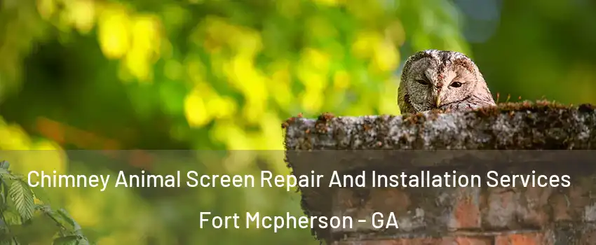 Chimney Animal Screen Repair And Installation Services Fort Mcpherson - GA
