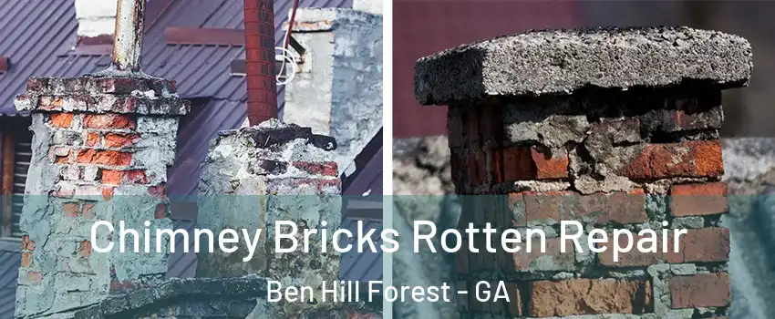 Chimney Bricks Rotten Repair Ben Hill Forest - GA