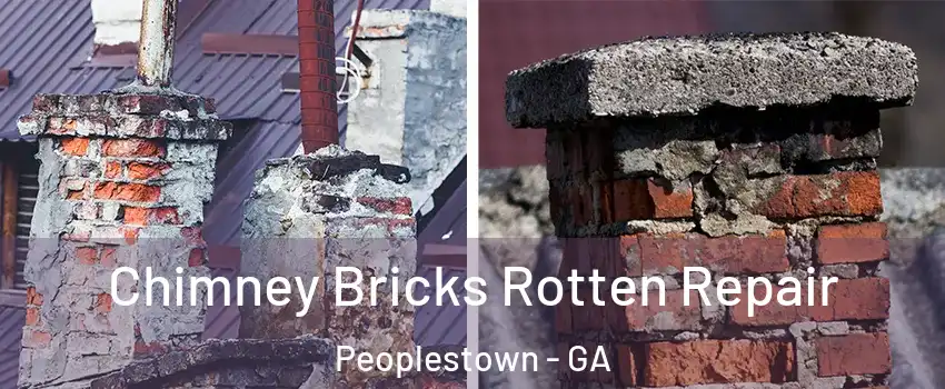 Chimney Bricks Rotten Repair Peoplestown - GA