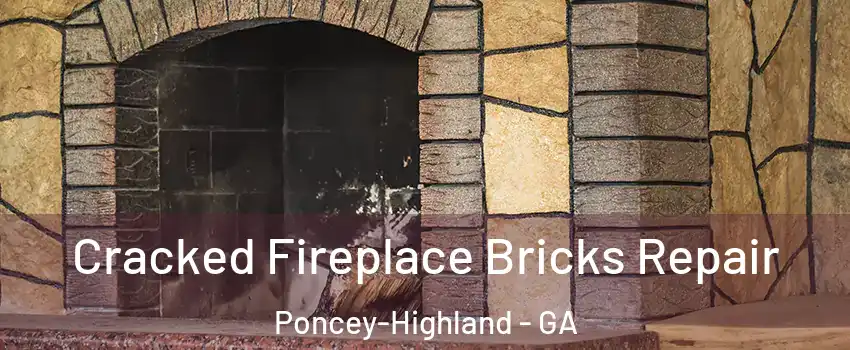 Cracked Fireplace Bricks Repair Poncey-Highland - GA