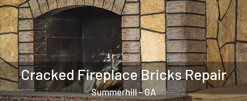Cracked Fireplace Bricks Repair Summerhill - GA