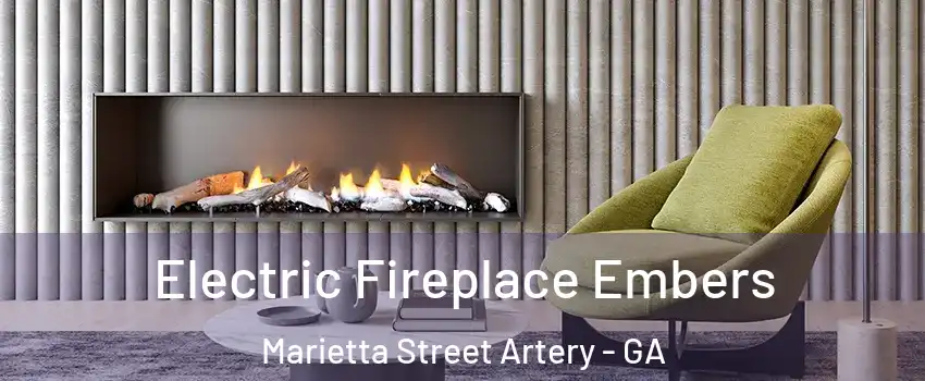 Electric Fireplace Embers Marietta Street Artery - GA