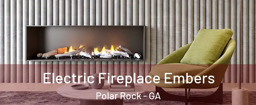 Electric Fireplace Embers Polar Rock - GA
