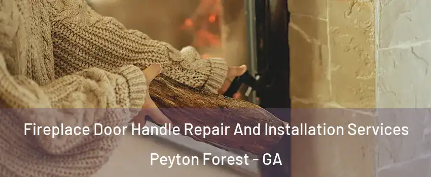 Fireplace Door Handle Repair And Installation Services Peyton Forest - GA