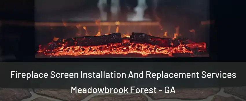 Fireplace Screen Installation And Replacement Services Meadowbrook Forest - GA