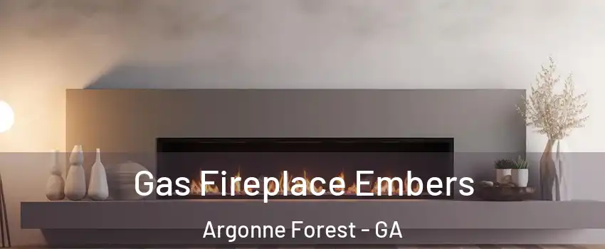 Gas Fireplace Embers Argonne Forest - GA