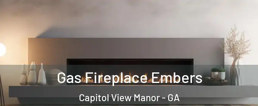 Gas Fireplace Embers Capitol View Manor - GA