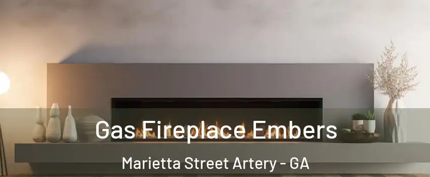 Gas Fireplace Embers Marietta Street Artery - GA