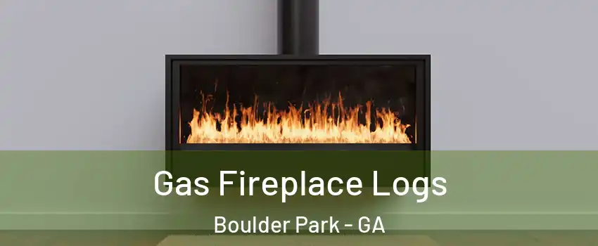 Gas Fireplace Logs Boulder Park - GA