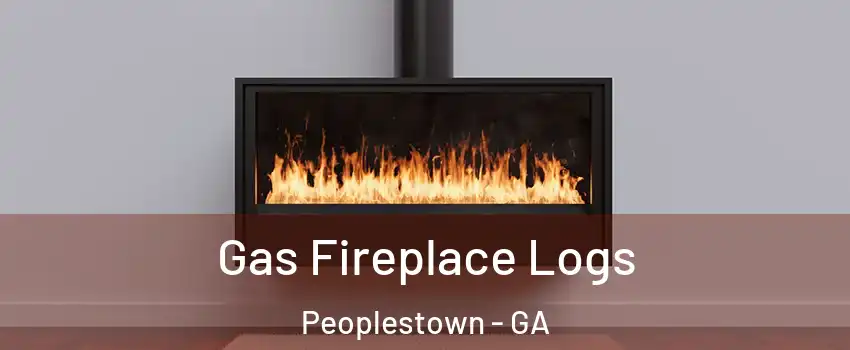Gas Fireplace Logs Peoplestown - GA
