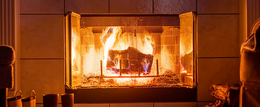 Mendota Hearth Landscape Fireplace Installation in South Tuxedo Park, Georgia