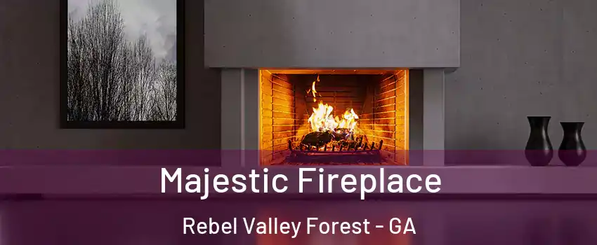 Majestic Fireplace Rebel Valley Forest - GA