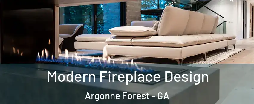 Modern Fireplace Design Argonne Forest - GA