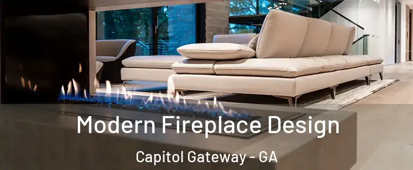 Modern Fireplace Design Capitol Gateway - GA