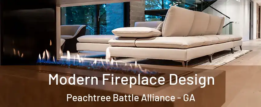 Modern Fireplace Design Peachtree Battle Alliance - GA