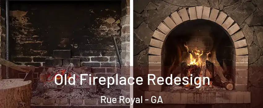 Old Fireplace Redesign Rue Royal - GA