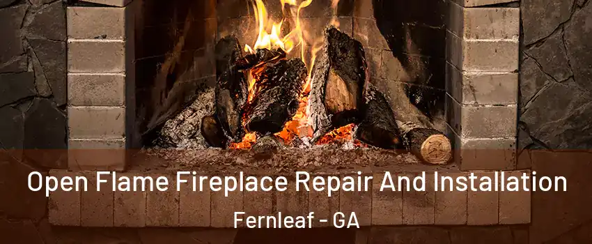 Open Flame Fireplace Repair And Installation Fernleaf - GA