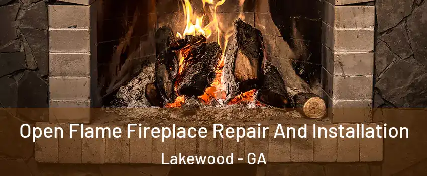 Open Flame Fireplace Repair And Installation Lakewood - GA