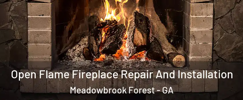 Open Flame Fireplace Repair And Installation Meadowbrook Forest - GA