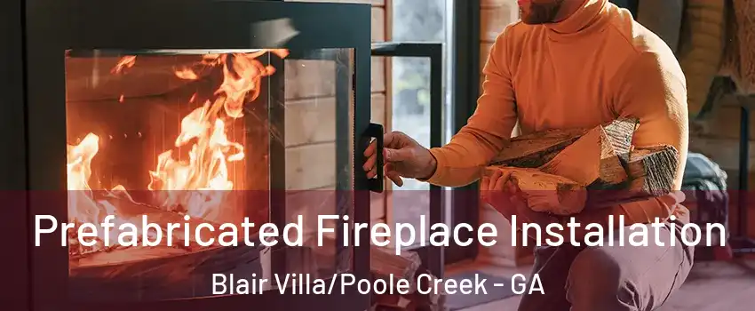 Prefabricated Fireplace Installation Blair Villa/Poole Creek - GA