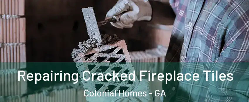 Repairing Cracked Fireplace Tiles Colonial Homes - GA