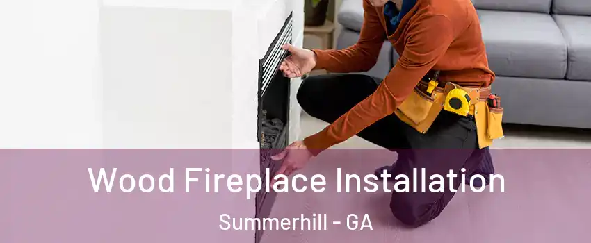 Wood Fireplace Installation Summerhill - GA